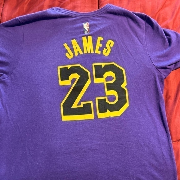 Nike Other - Los Angeles Lakers LeBron James Jordan Brand Purple 2022/23 Statement  T-Shirt
